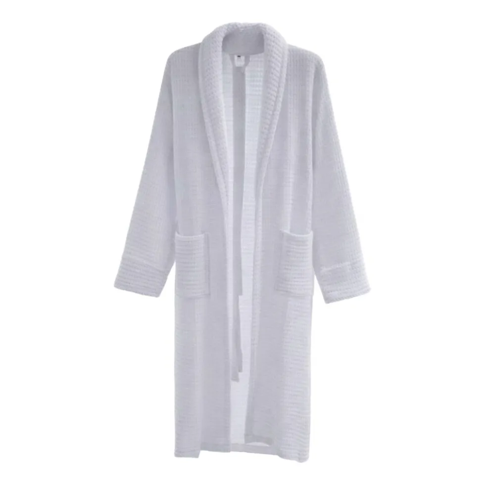 Szlafrok frotte Art Soft Home, waflowy, bawełniany, rozmiar XXL, biały