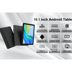 Tablet Extralink CP31, 10,1'', 128 GB, z etui, klawiaturą, myszą i rysikiem, zielony