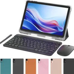 Tablet Extralink CP31, 10,1'', 128 GB, z etui, klawiaturą, myszą i rysikiem, zielony