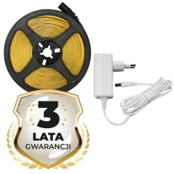Taśma LED COB 320/m 4000K IP20 Eko-Light, 5 m, z zasilaczem