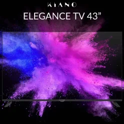 Telewizor 43" Kiano Elegance, bezramkowy, 4K Ultra HD, Smart TV, DVB-T2