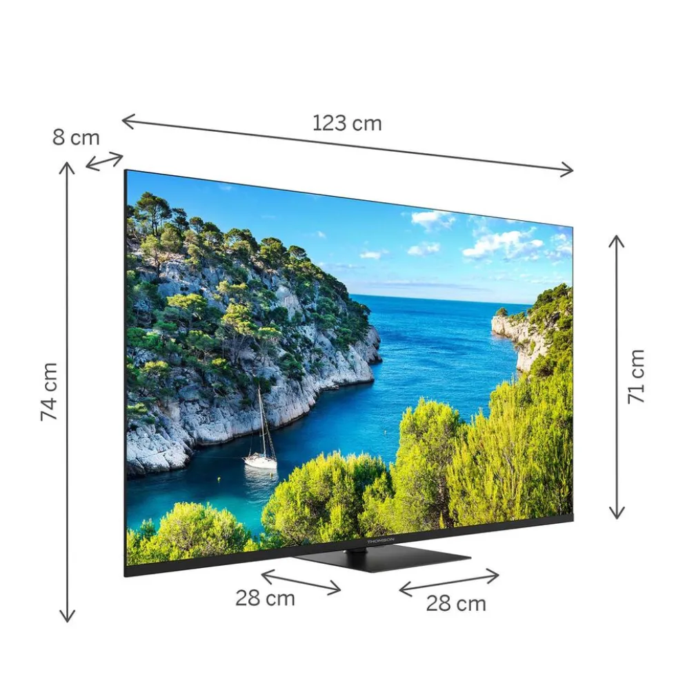 Telewizor 55” Thomson 55UG5C14, Google TV, 4K UHD, bezramkowy
