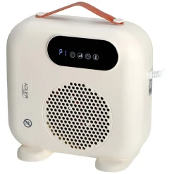 Termowentylator Adler AD 7756, z wyświetlaczem LED i pilotem, beżowy