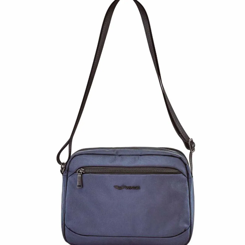 Torba męska crossbody Wings Brant BRT01, 28 x 9 x 21 cm, 5 l, granatowa