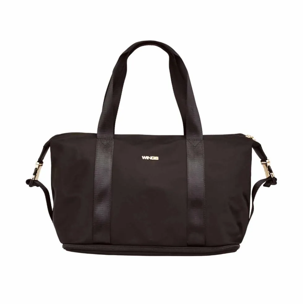 Torba z poszerzanym dnem Wings Rosella, 15/25 l, czarna