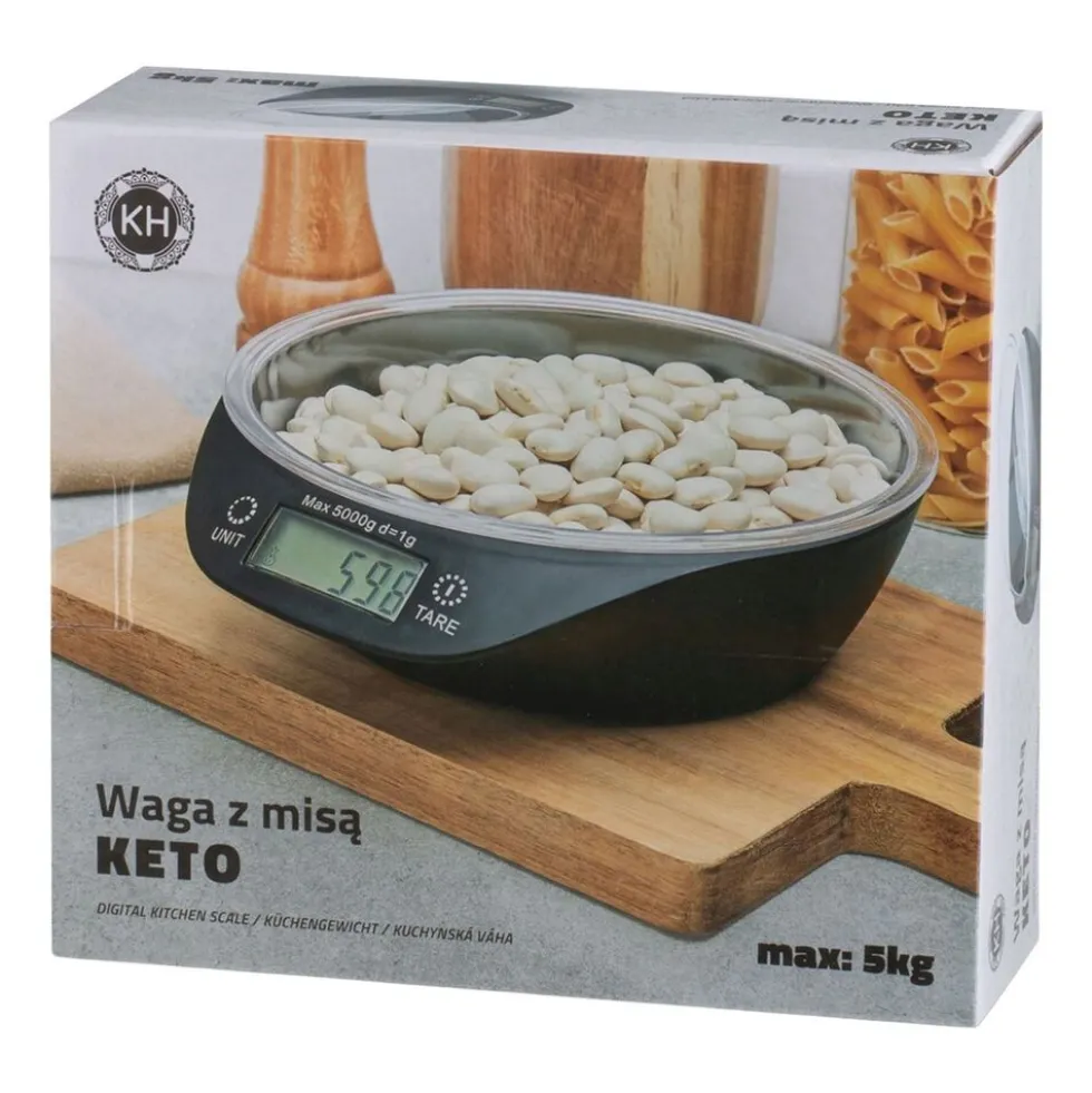 Waga kuchenna elektroniczna z miską Konighoffer Keto, 5 kg