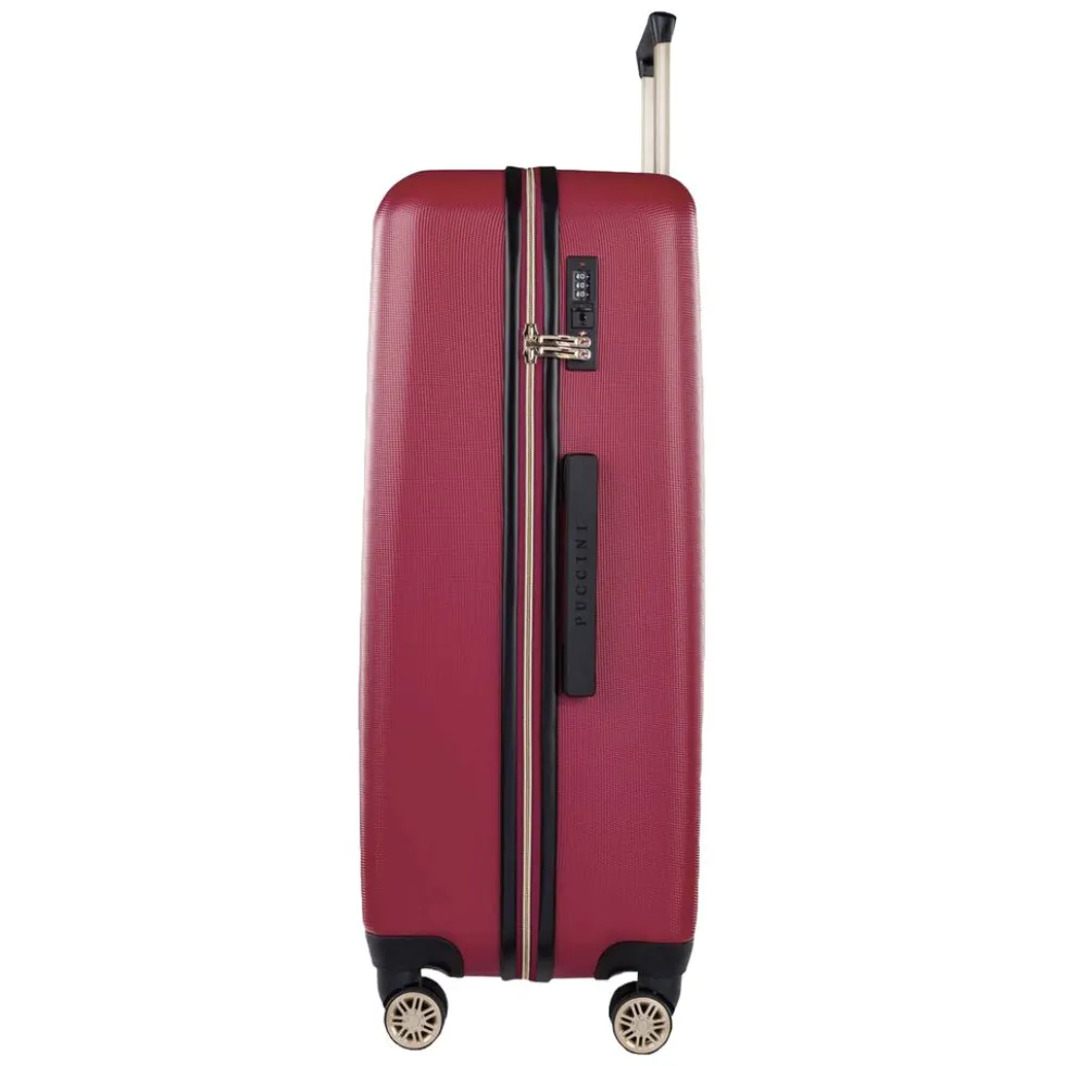 Walizka duża 52 x 28 x 77,5 cm Puccini Los Angeles, bordowa