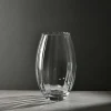 Wazon szklany Krosno Home, 23,5 cm, ryflowany