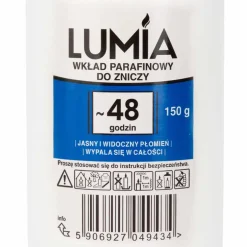 Wkład parafinowy do zniczy Lumia, 48 godzin, 150 g, 15 sztuk
