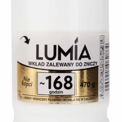 Wkład zalewany do zniczy Lumia, 168 godzin, 470 g, 10 sztuk