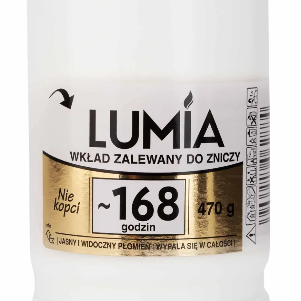Wkład zalewany do zniczy Lumia, 168 godzin, 470 g, 10 sztuk