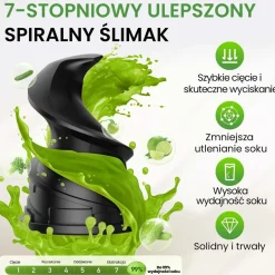 Wyciskarka wolnoobrotowa Inoviva KBMJ-S01-B, 100 W, czarna