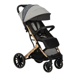 Wózek spacerowy MoMi Estelle Dakar Leopard, czarno-złoty