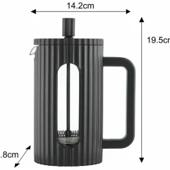 Zaparzacz tłokowy Klausberg 7746, 600 ml, czarny
