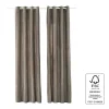 Zasłony aksamitne na przelotkach 135 x 250 cm Smukee Home, 2 szt., szare