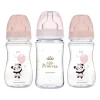 Zestaw 3 butelek Canpol Babies, 240 ml, różowe