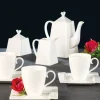 Zestaw do kawy i herbaty SOLE, dla 6 osób, 17 elementów, porcelanowy