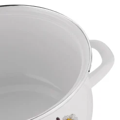 Zestaw garnków emaliowanych Tadar Herbal, 16/18/20/22 cm, z pokrywkami