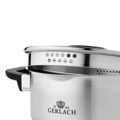 Zestaw garnków Gerlach Pure, 10 elementów, stal nierdzewna