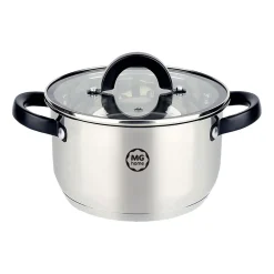 Zestaw garnków MG Home Black, 9 elementów, z wkładem do gotowania na parze