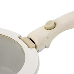 Zestaw garnków Starke Pro Compacti Cream, 9 elementów, odpinany uchwyt