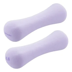 Zestaw hantli Spokey Bone, 2 x 0,5 kg, fioletowe