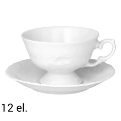 Zestaw kawowy z porcelany Chodzież Fryderyka, 180 ml, 12 elementów