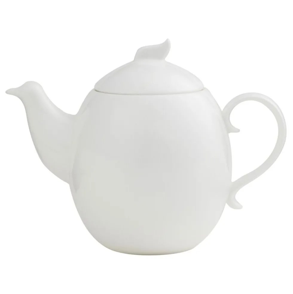 Zestaw kawowy z porcelany na 6 osób Ambition Giro, 17 elementów, biały