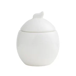 Zestaw kawowy z porcelany na 6 osób Ambition Giro, 17 elementów, biały