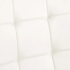 Zestaw 4 krzeseł tapicerowanych Vilandy Basic Velvet, ecru