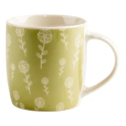 Zestaw kubków porcelanowych Allivio, 330 ml, 4 sztuki, gałązki