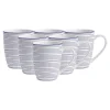 Zestaw kubków porcelanowych MG Home Marea, 360 ml, 6 sztuk