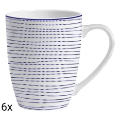 Zestaw kubków porcelanowych MG Home Marea, 360 ml, 6 sztuk