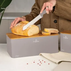 Zestaw kuchenny BerlingerHaus BH/8902, chlebak, 3 pojemniki, taupe