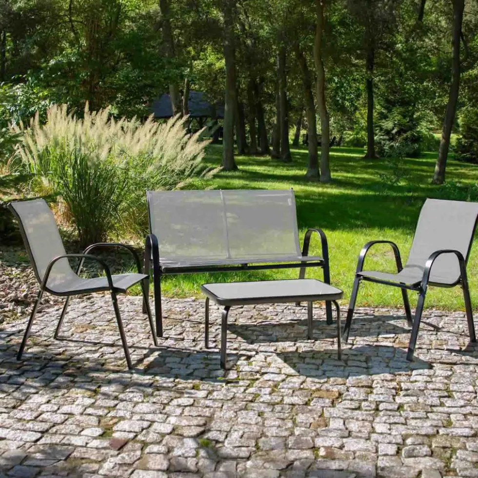 Zestaw mebli ogrodowych Jumi Fiesta, sofa, 2 krzesła, stolik
