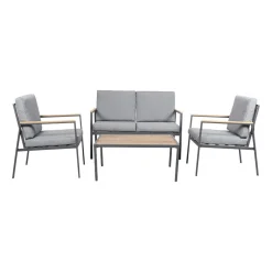 Zestaw mebli ogrodowych Meven Noto, sofa, 2 krzesła, stolik kawowy