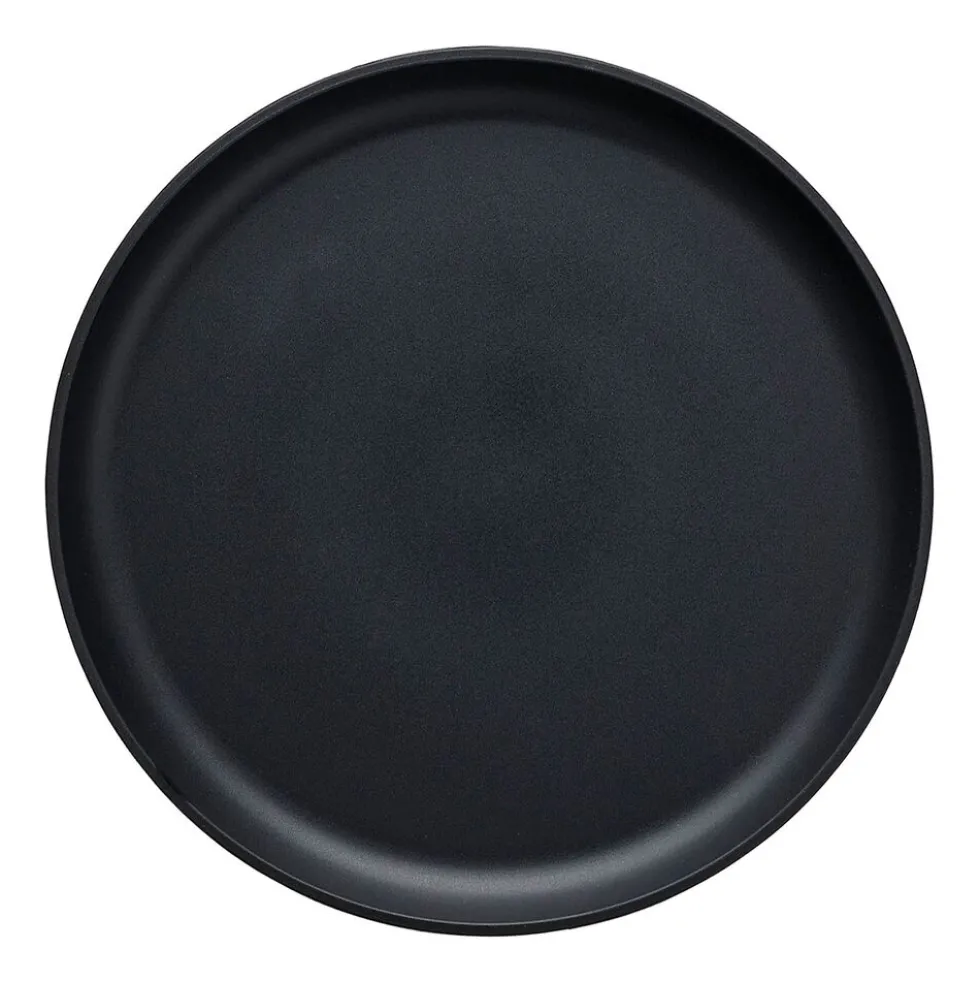 Zestaw obiadowy z kamionki na 6 osób MG Home Artena Black, 18 elementów, czarny