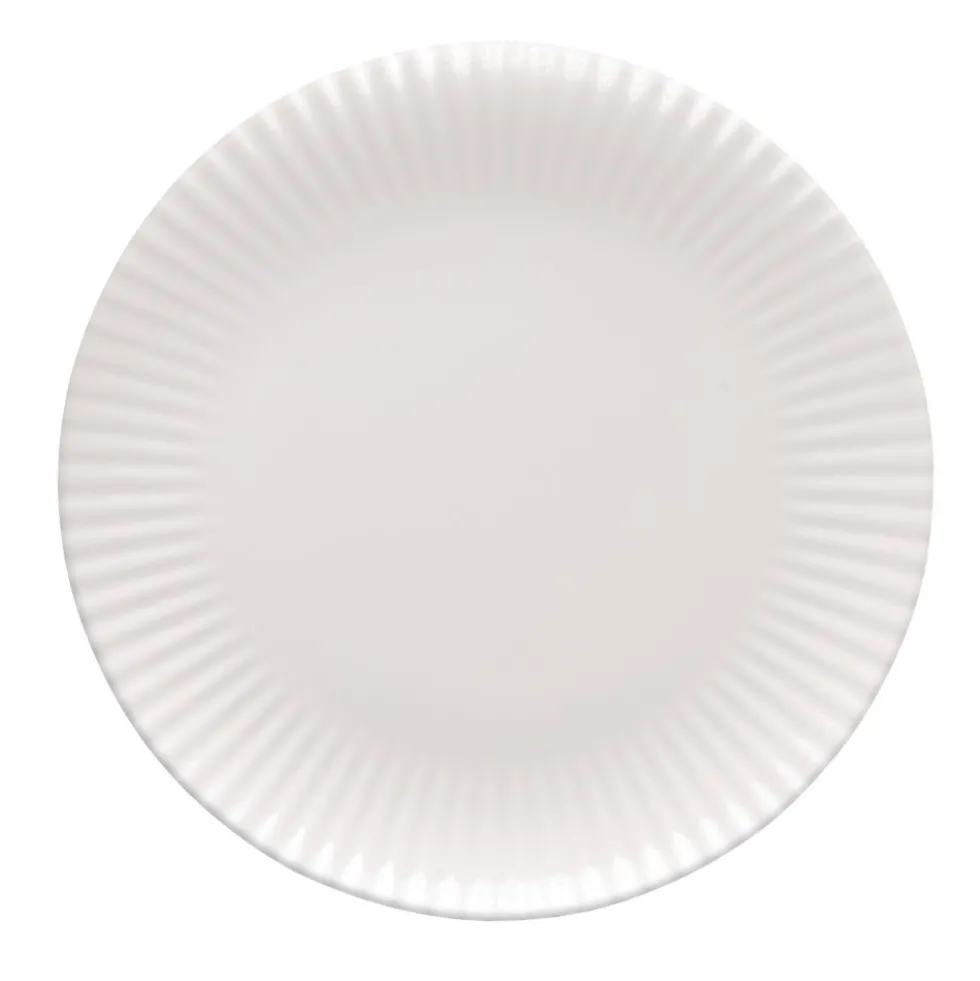 Zestaw obiadowy z porcelany na 6 osób Lubiana Daisy, 18 elementów, biały