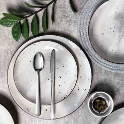 Zestaw obiadowy z porcelany na 4 osoby MG Home Antico, 12 elementów, biały
