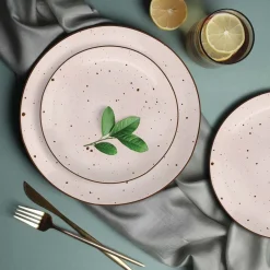 Zestaw obiadowy z porcelany na 4 osoby MG Home Gemma Pink, 12 elementów, różowy