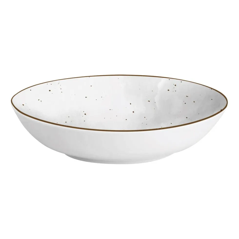 Zestaw obiadowy z porcelany na 6 osób MG Home Antico, 18 elementów, szary