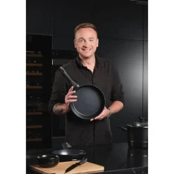 Zestaw patelni Florina Delux by Mateusz Gessler, 3 elementy, non-stick, czarne