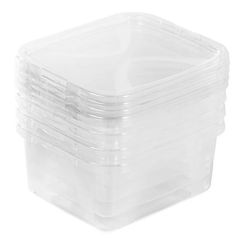 Zestaw 4 pudełek do przechowywania Rotho Lona, 2 l, transparentne