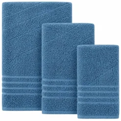 Zestaw ręczników frotte Art Soft Home Olimp, 500 g/m², 3 szt., niebieskie