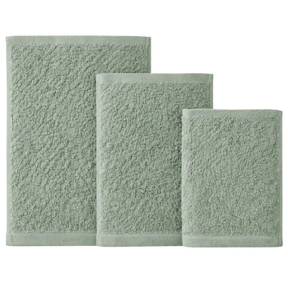 Zestaw ręczników frotte Art Soft Home Gracia, 500 g/m², 3 szt., zielone