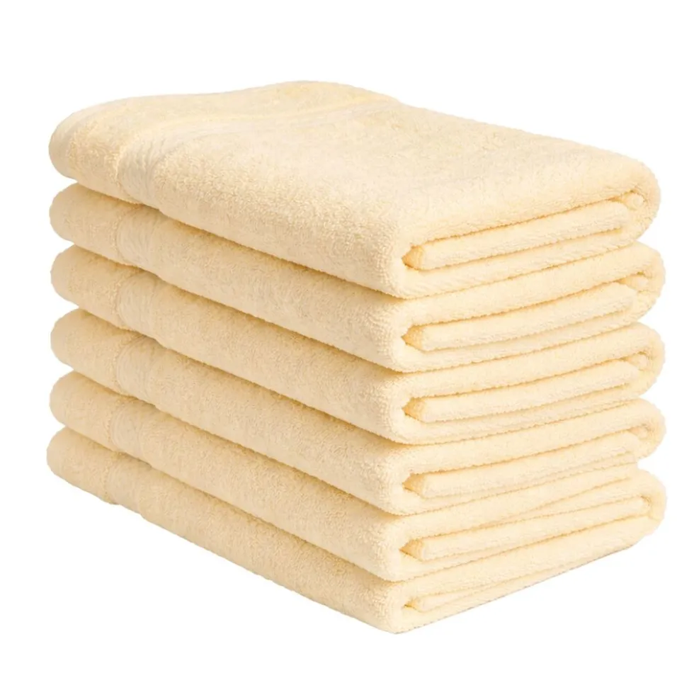 Zestaw ręczników frotte Art Soft Home, 500 g/m², 40 x 70 cm, 6 szt., żółte