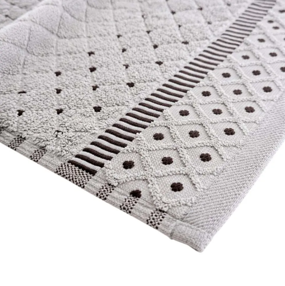 Zestaw ręczników frotte Art Soft Home Diamante, 500 g/m², 3 szt., szare