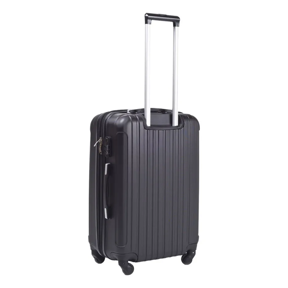Zestaw walizek Wings Flamingo, z poszerzeniem, 3 szt., czarne
