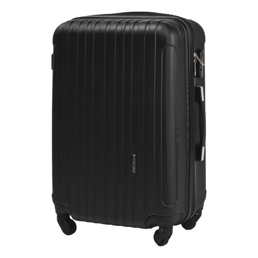 Zestaw walizek Wings Flamingo, z poszerzeniem, 3 szt., czarne
