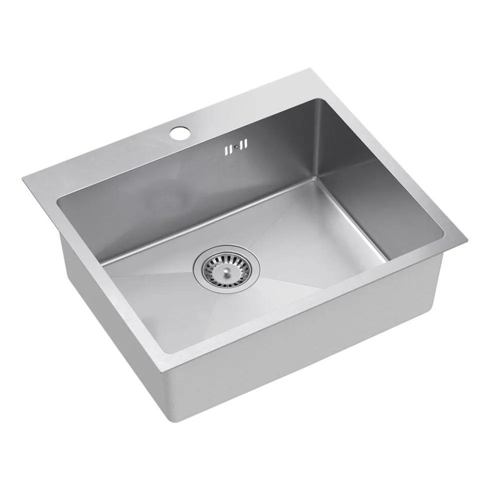 Zlewozmywak Root Chef Moon Box, 55 x 48 x 20 cm, stalowy